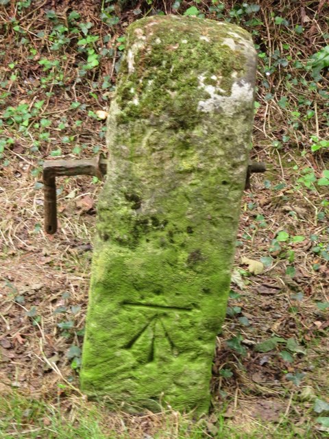 Benchmark on possible boundary stone near Lower Eype