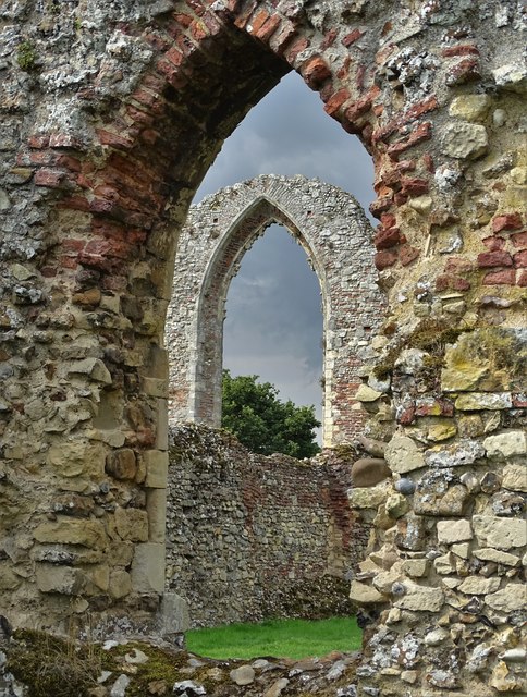 View to the refectory at Leiston Abbey