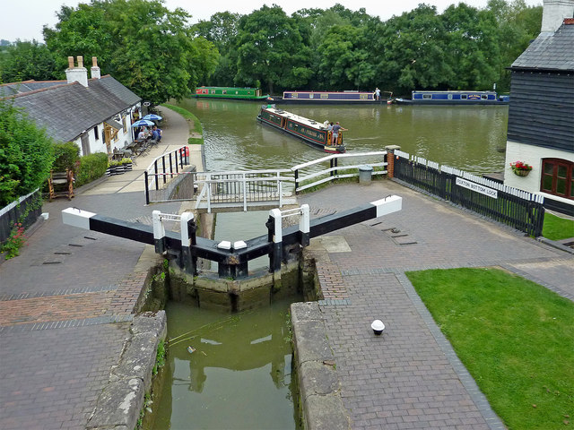 Grand Union Canal at Foxton Junction in Leicestershire
