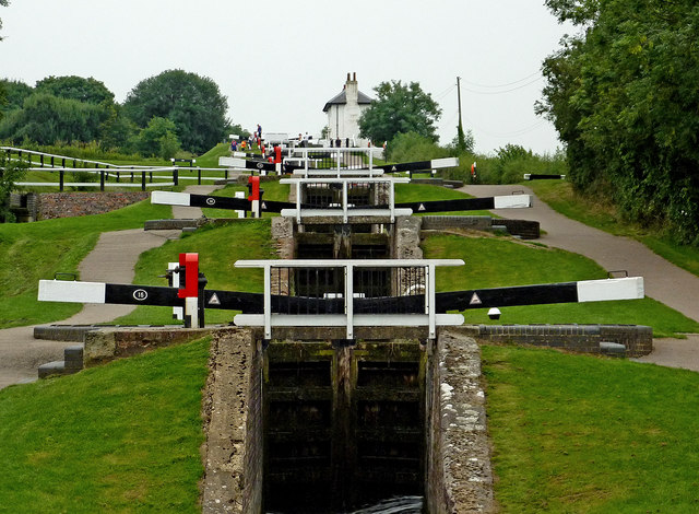 Foxton Staircase Locks in Leicestershire