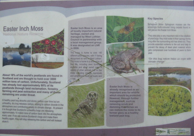 Easter Inch Moss information board