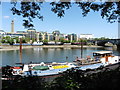 The Thames Path National Trail near Kew Bridge