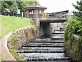 Weir, Roath Park, Cardiff, Wales