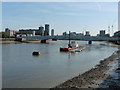 The Thames Path National Trail near Wandsworth Bridge