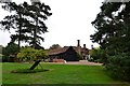 Otley Hall: The restaurant and Tudor house behind