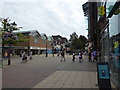 Part of the shopping streets in Solihull