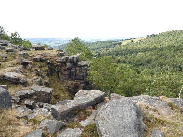 Rock outcrop on Gardom's Edge