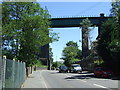 Railway viaduct over the A57, Dinting Vale