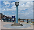 NZ3572 : Clock on the Whitley Bay Promenade by Mat Fascione