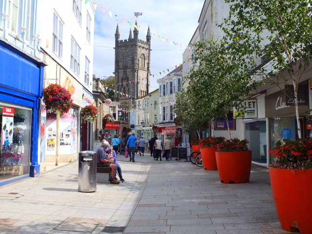 St Austell Town Centre Map St Austell Town Centre © Gary Rogers Cc-By-Sa/2.0 :: Geograph Britain And  Ireland