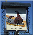 Sign for the Grouse public house, Birch Vale