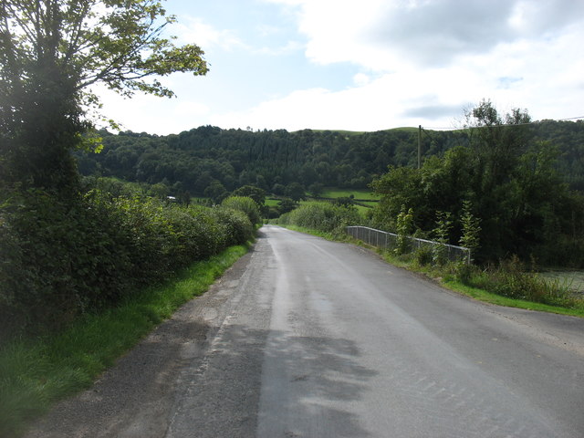 The B4297 south of Dryslwyn
