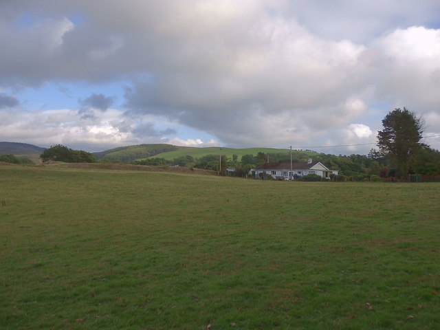 Fields on the edge of Pontarfynach / Devil's Bridge