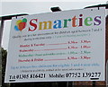 Smarties information board, Broadwey, Weymouth