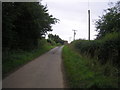 NO4205 : Minor road approaching Auchindownie by Sandy Gemmill