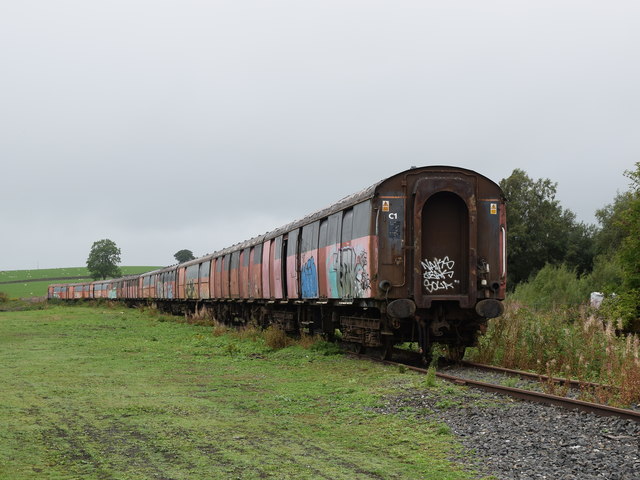 Derelict rolling stock, Hellifield station