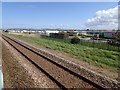 View from a Chester-Holyhead train - Caravan site near Belgrano