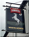 Sign for the White Horse public house, Walshaw