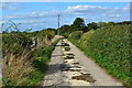 Footpath on concrete track