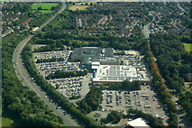 SJ8586 : John Lewis and Sainsbury's, Cheadle Hume, from the air by Mike Pennington