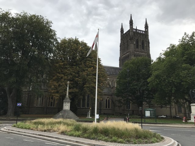 Worcester Cathedral Roundabout