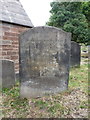 Headstone to Rev John Carter, Bushbury graveyard