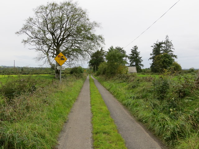 Local road L6535 near Frenchtown approaching railway level crossing