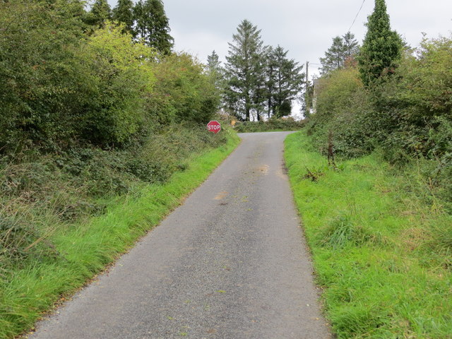 Junction of lanes near Rosmeen