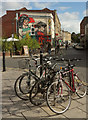 Mural and bikes, Cotham Hill