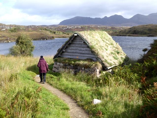 Shelter on the shore of Loch an t-Sabhail