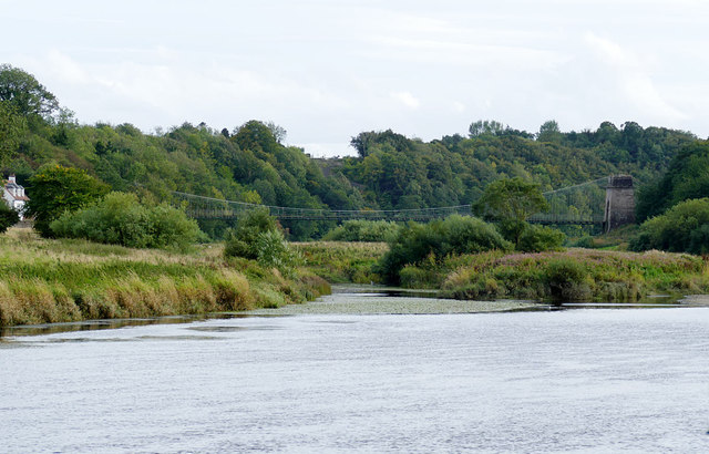 The Chain Bridge seen from Paxton House estate