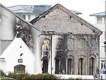SH2483 : Remains of workshop blaze by Arthur C Harris