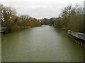 River Mole: Looking upstream from the A244 Albany Bridge