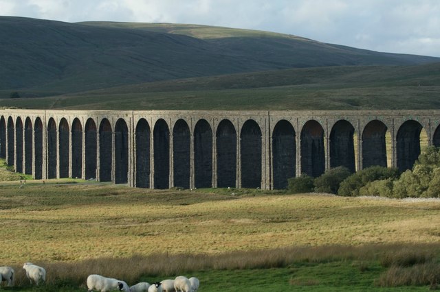View of Ribblehead Viaduct from the layby on Low Sleights Road
