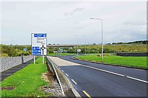 S3479 : R433 road approaching junction with M8 motorway, near Clogh, Co. Laois by P L Chadwick