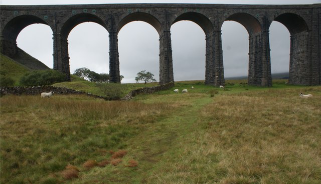 View of the Ribblehead Viaduct from the Whernside Trek #2