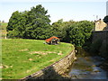 Derelict hut by Killhope Burn above Westfall Bridge