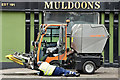 Mechanical street sweeper, Belfast (September 2018)