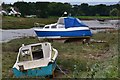 Boats ashore at Fremington Pill