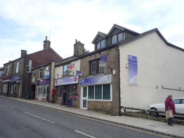 Post Office and shops on Market Street, Tottington