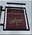 Sign for the Duke of Wellington Carvery