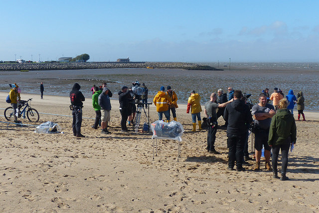 Film Crew Morecambe Beach 2 Robin Drayton Geograph