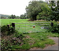 Frome Lane gate at the entrance to private land, Maiden Newton