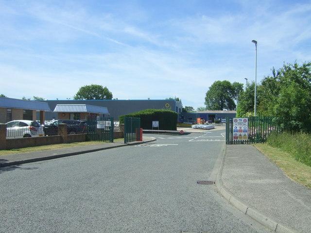 Industrial estate entrance off Copeland Lane, Evenwood