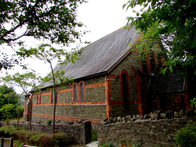 North side of St Tyfaelog Parish Church, Pontlottyn