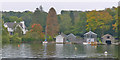 SD3994 : Boathouses beside Windermere by Robin Drayton