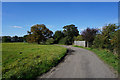 Farm track towards The Hills