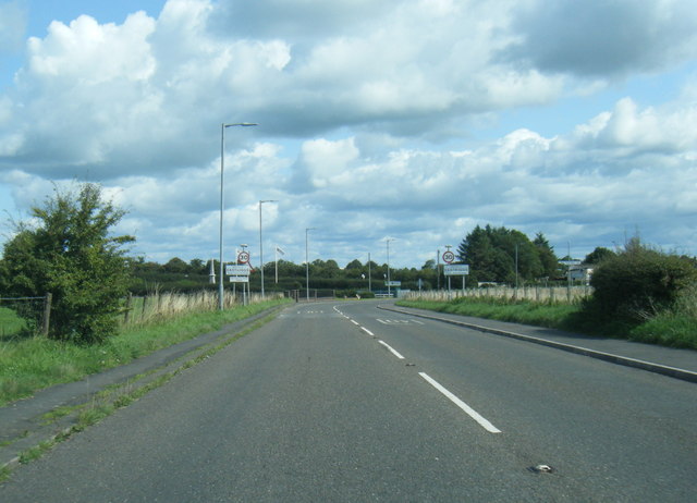 B721 at Eastriggs village boundary