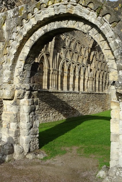 Norman arch, Much Wenlock Priory