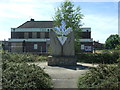 The Aclet sculpture,  entrance to the Woodhouse Estate, Bishop Auckland,